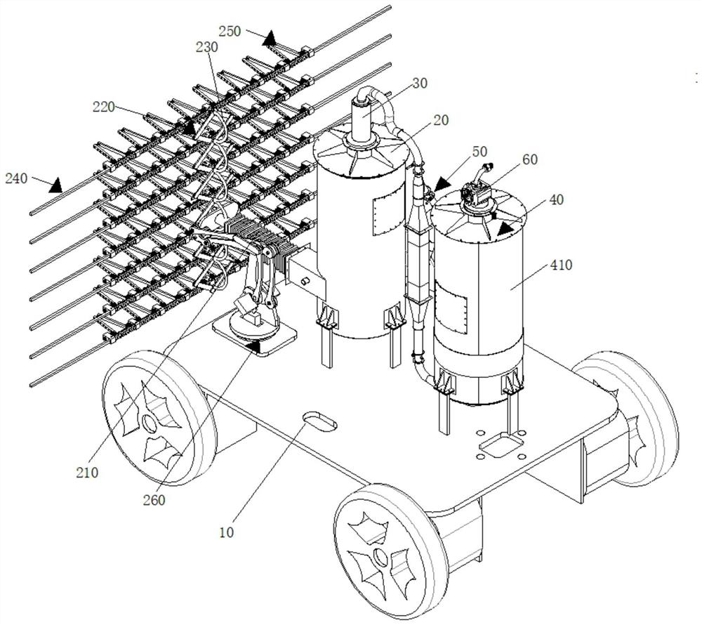 VOCS waste gas collecting and detecting device and using method thereof