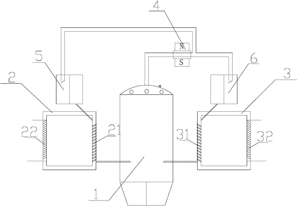 Snail thermal power generator based on induced current and control method thereof