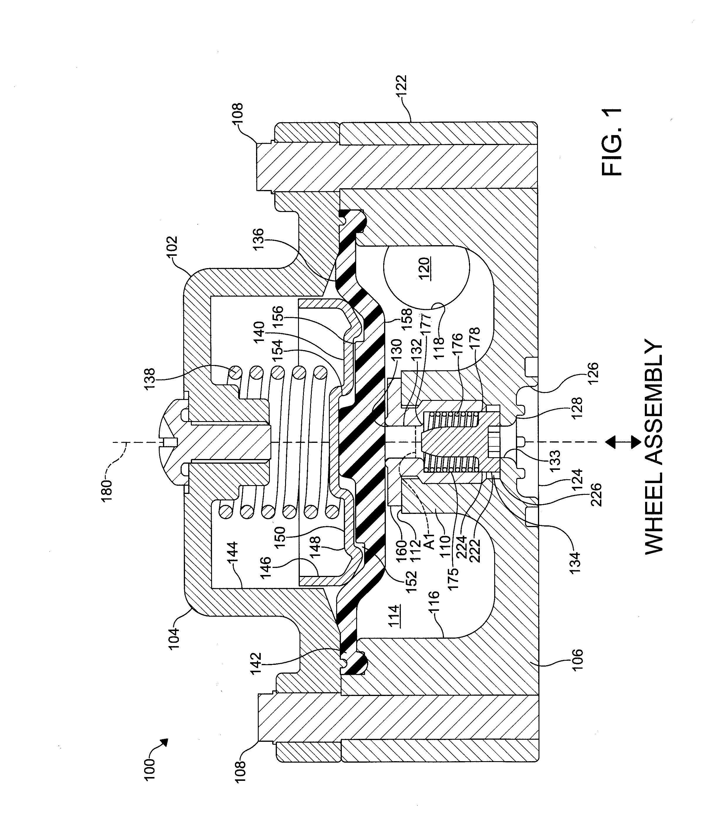 Valve assembly for a central tire inflation system