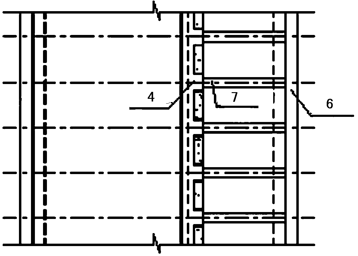 Construction method for reserved laterally widened structure of underground box culvert structure