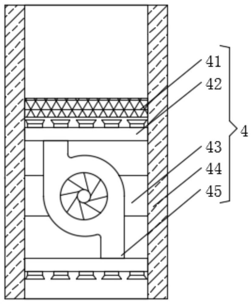 Automatic cleaning device for integrated glass fiber reinforced plastic septic tank