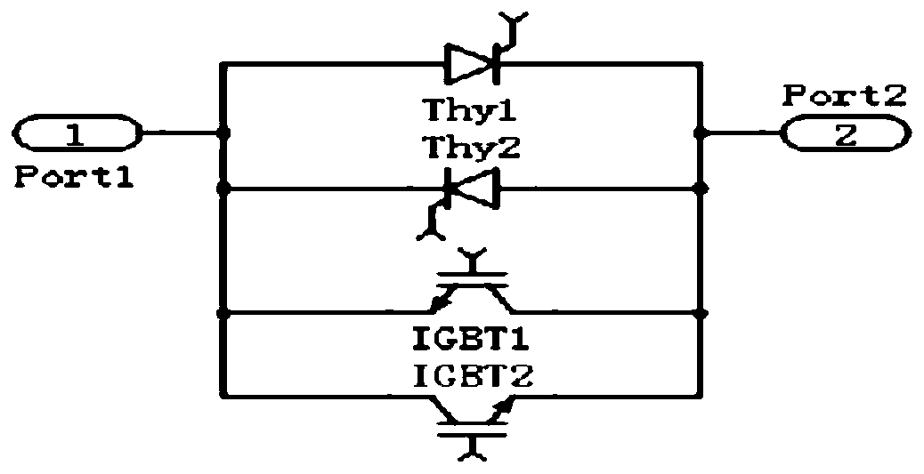 Bidirectional H-bridge IGBT solid-state circuit breaker