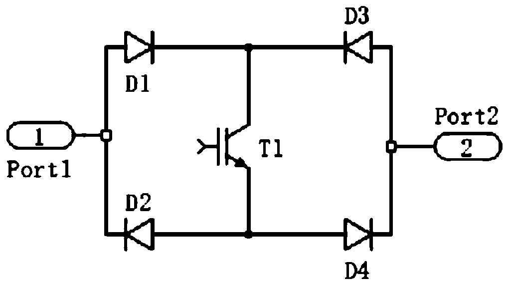 Bidirectional H-bridge IGBT solid-state circuit breaker