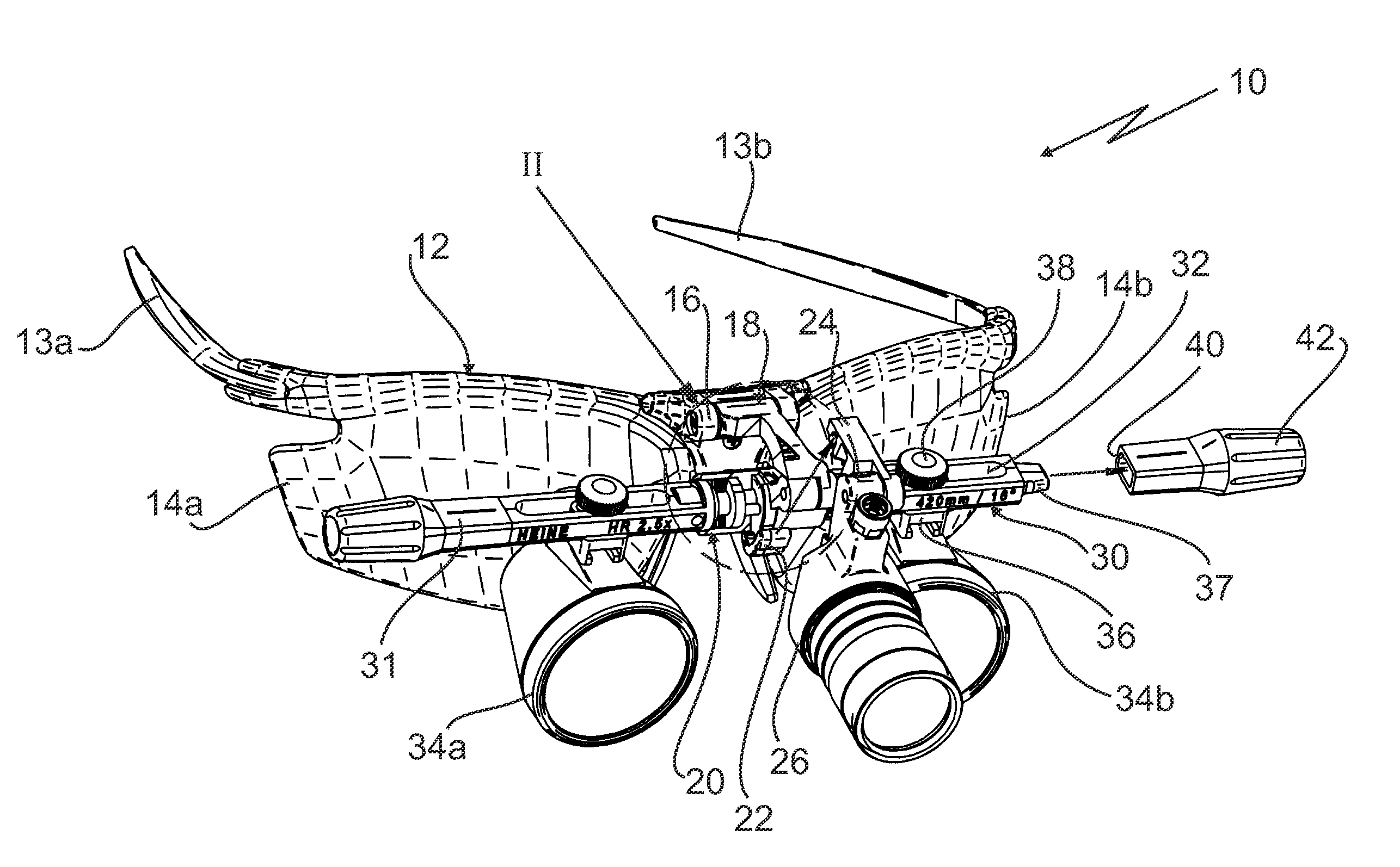 Loupe support system