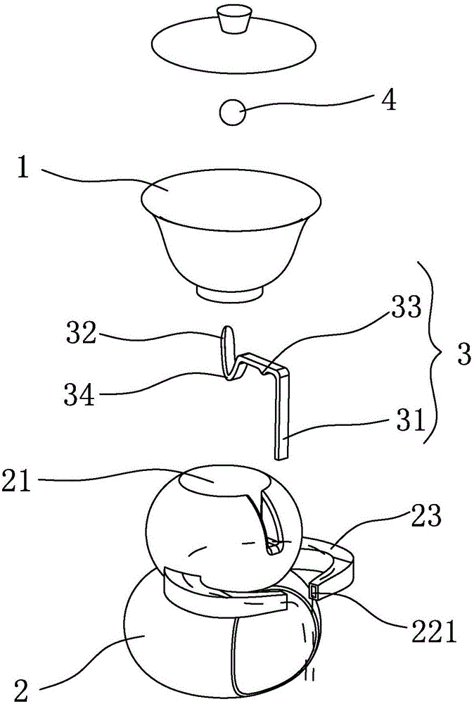 Tea making device convenient to use