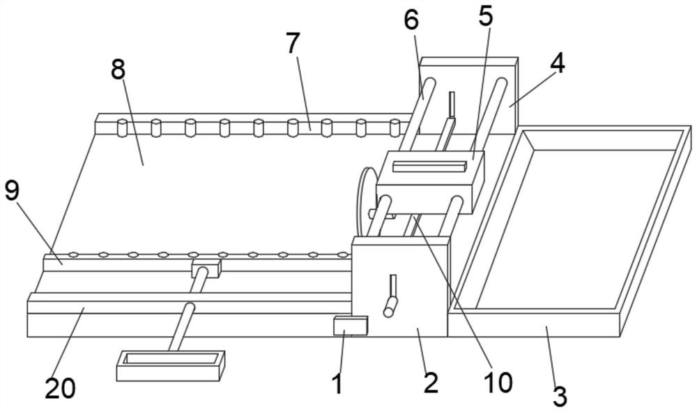 Plate cutting machine for copper-clad plate production