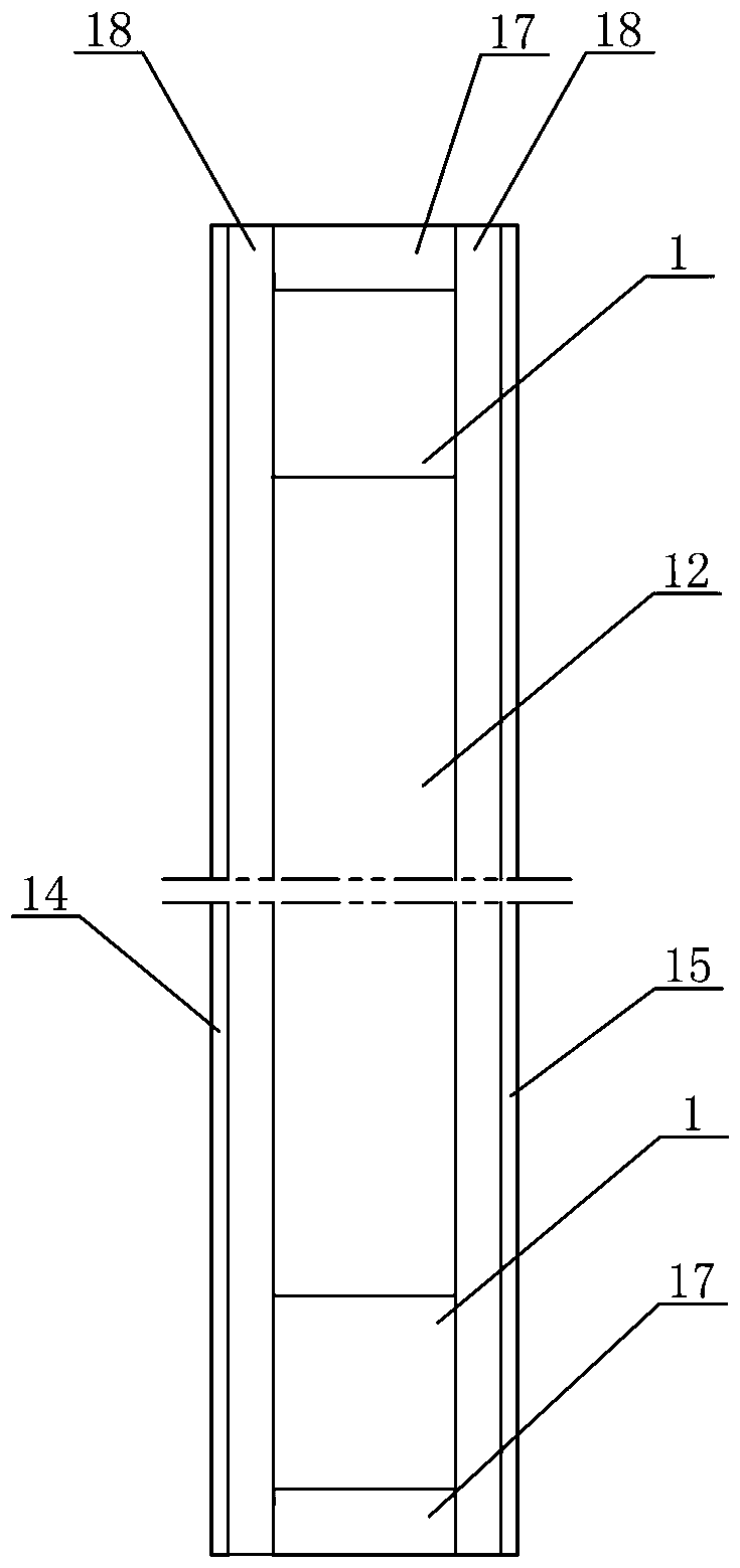 Self-resetting energy consumption wall structure with storage function