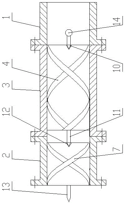 Direct spinning system for mixed melt of bamboo charcoal and polylactic acid