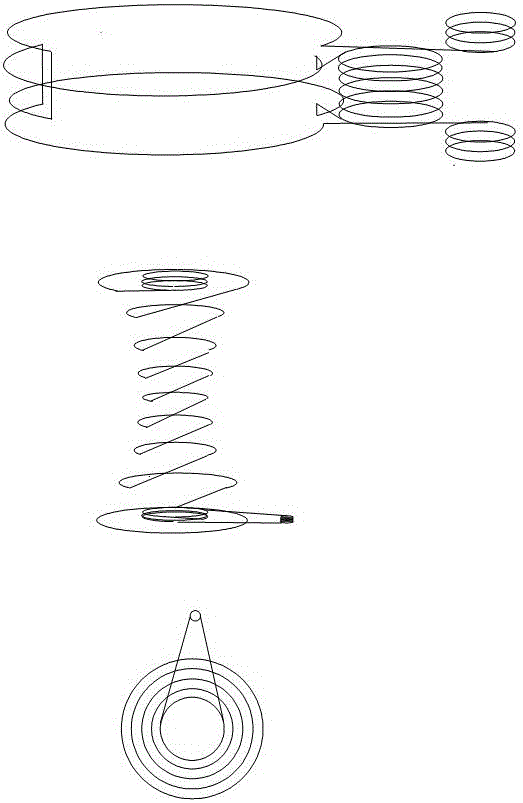 Full-spring-framework fine adjustment looping cord of erhu