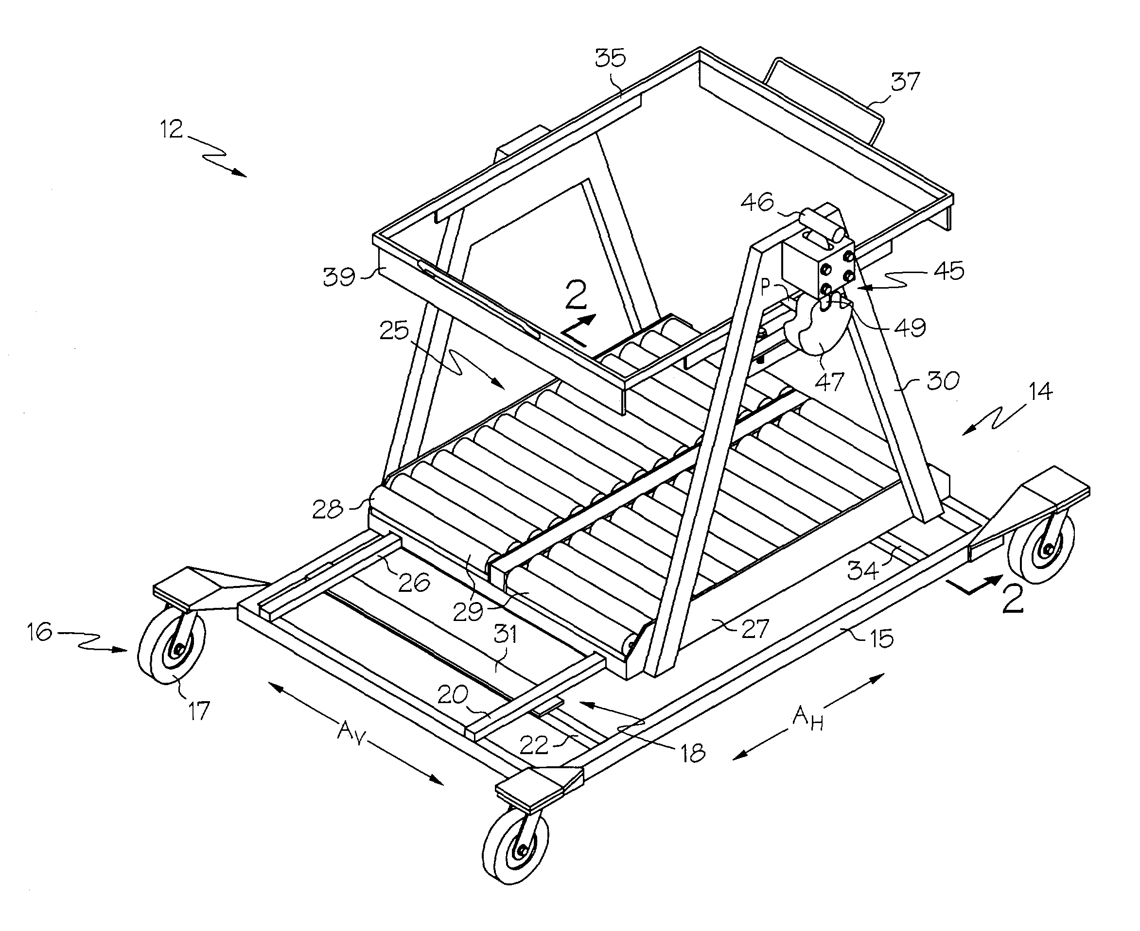 Dolly device for loading containers