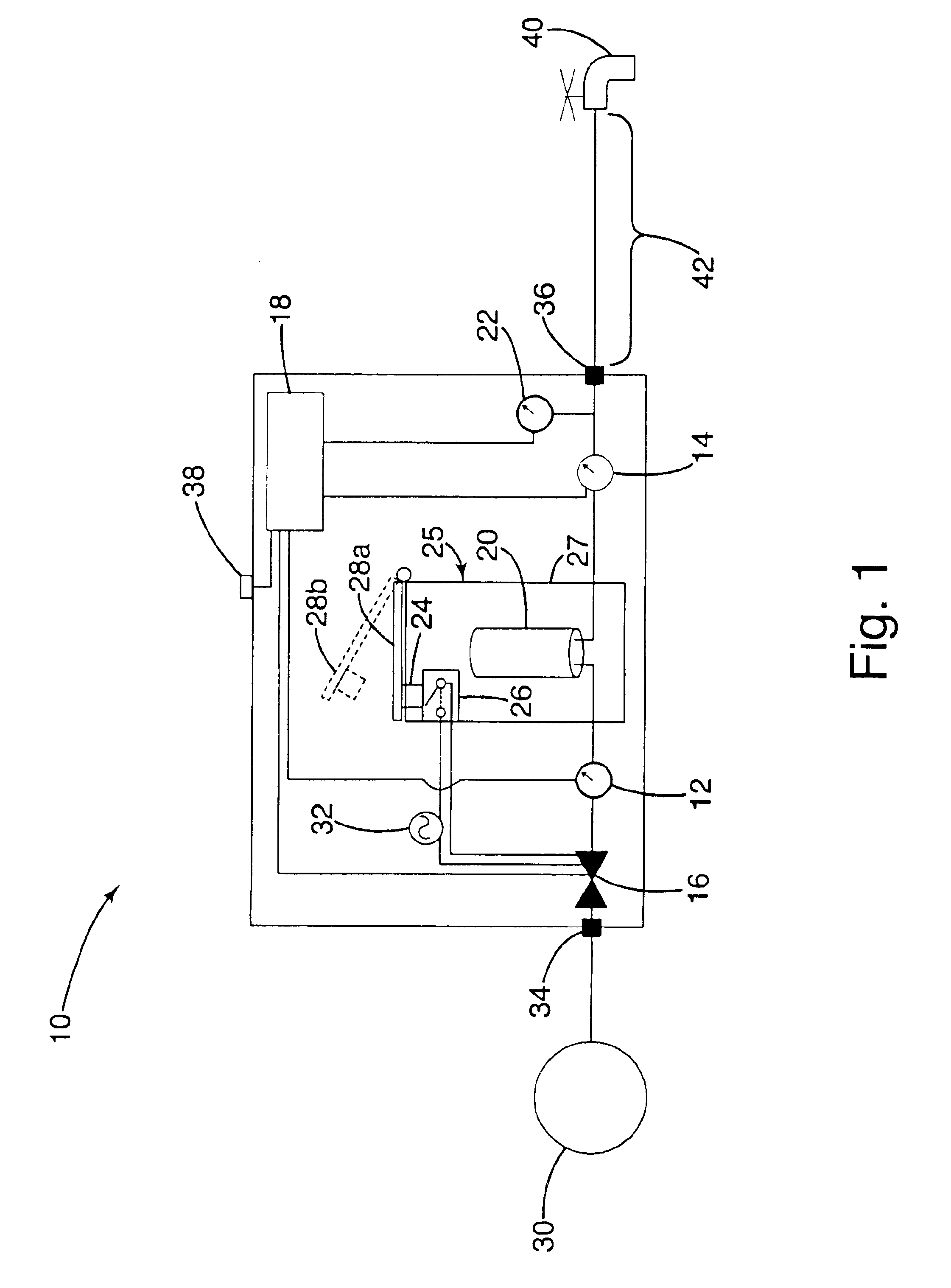 Automatic shut-off for water treatment system