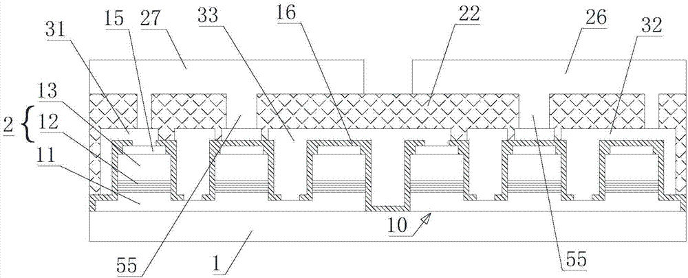 Inverted high-voltage LED chip and preparation method thereof