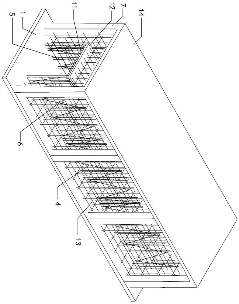 Building internal steel structure driving protection channel system and construction method thereof