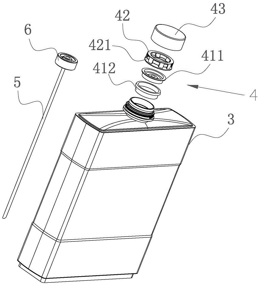 Tank connection liquid extracting device and assembly method thereof