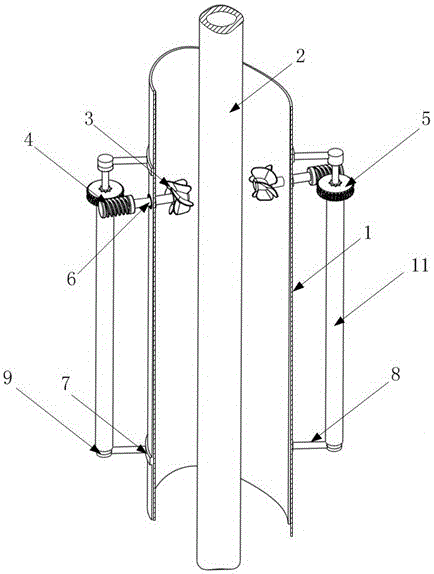 Device and method for restraining vortex-induced vibration of marine riser through upward-going energy of drilling fluid