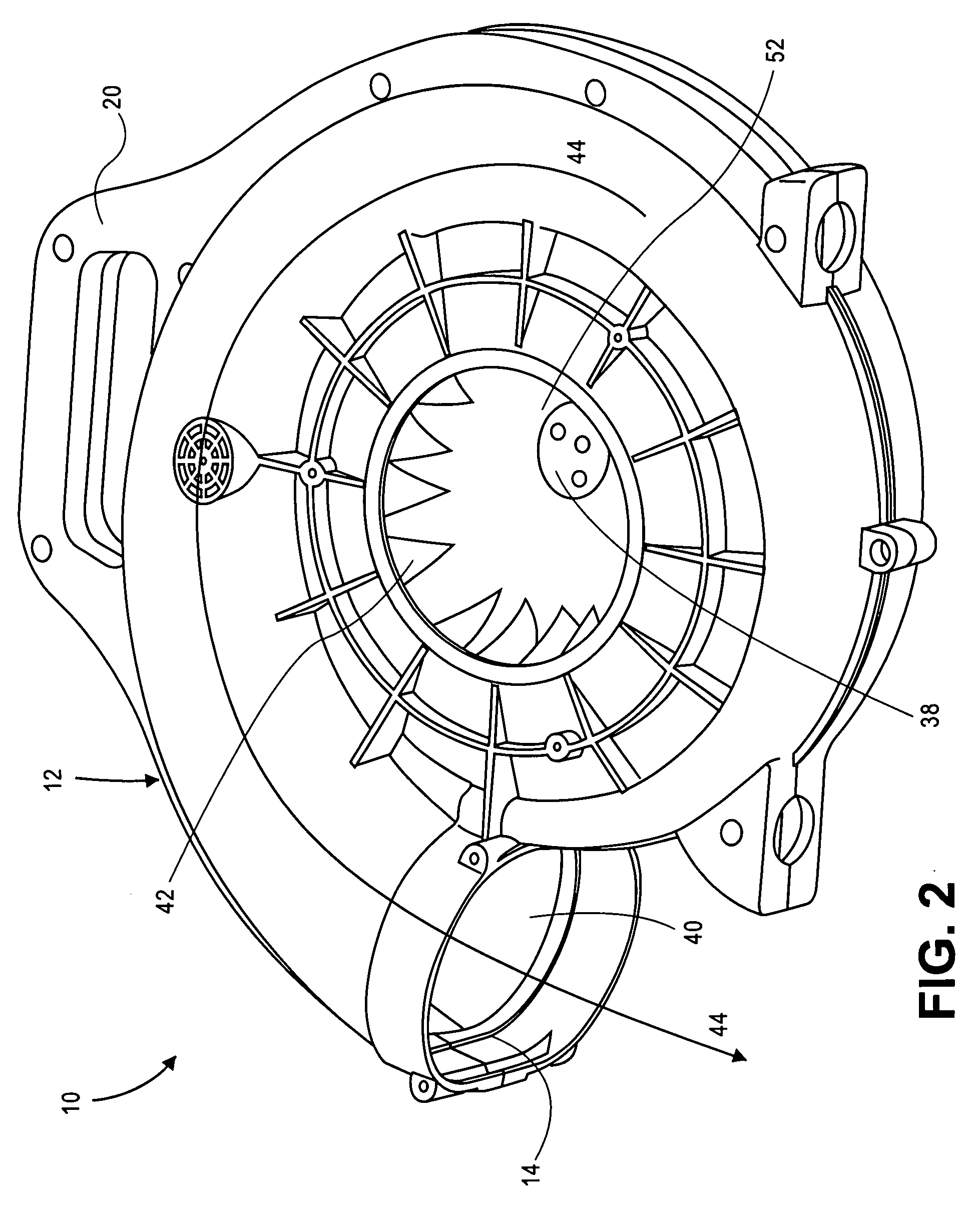 Dual path blower method and apparatus
