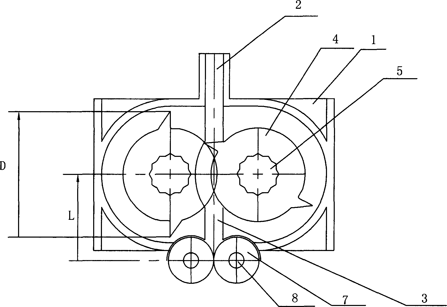 Machine core of paper pulverizer