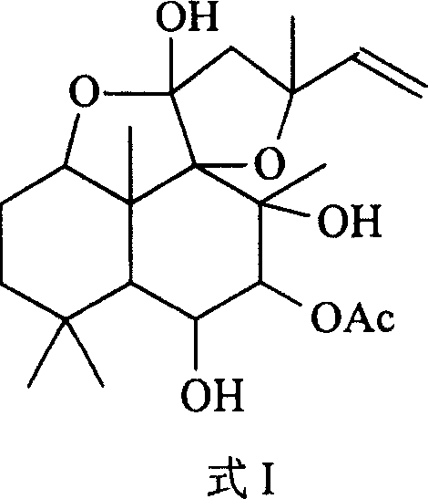 Anticancer diterpene analog compound intravenous injection formulation, and its preparation method and uses