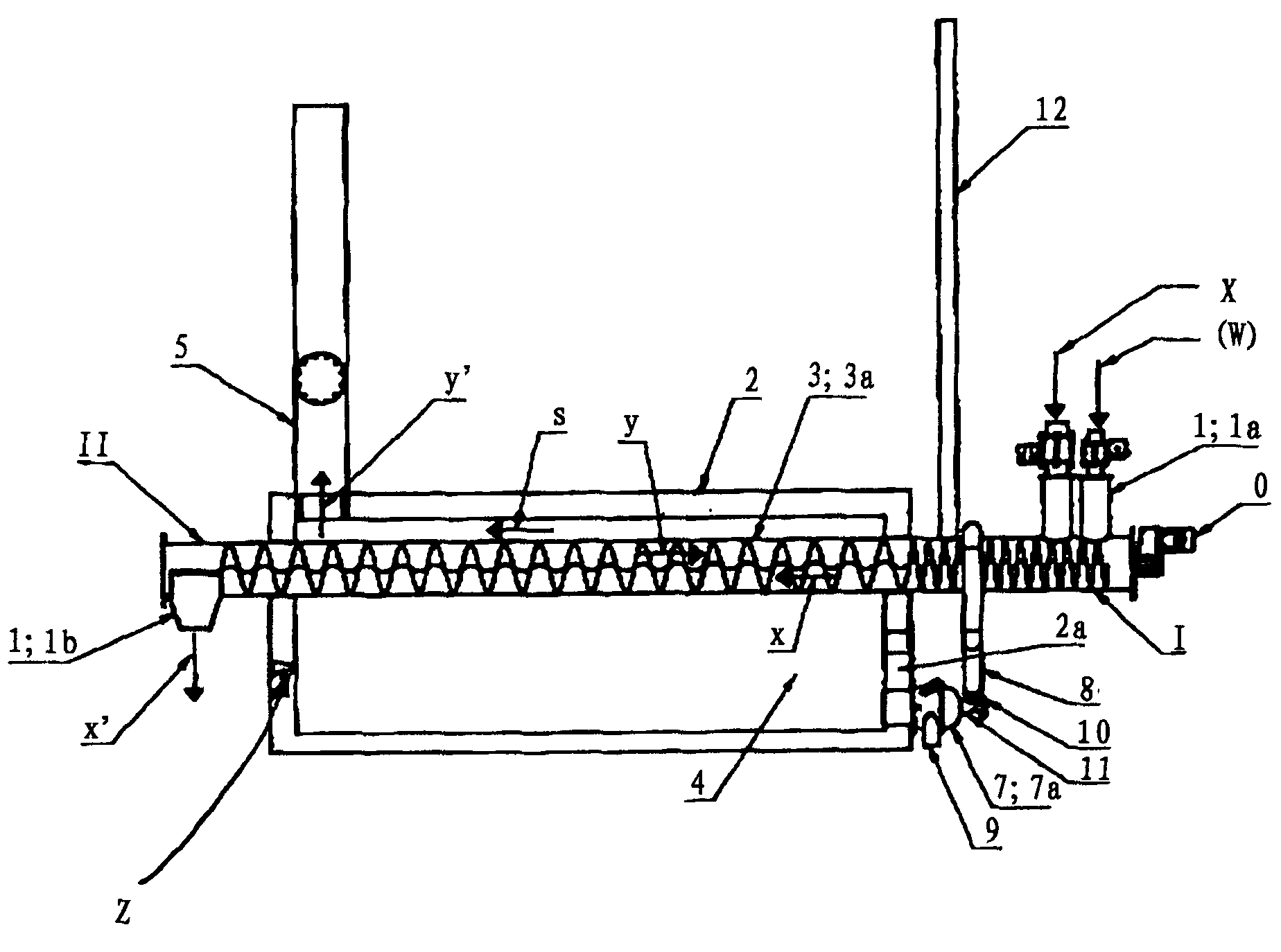 Method for thermal treatment of organic matter of low calorific value