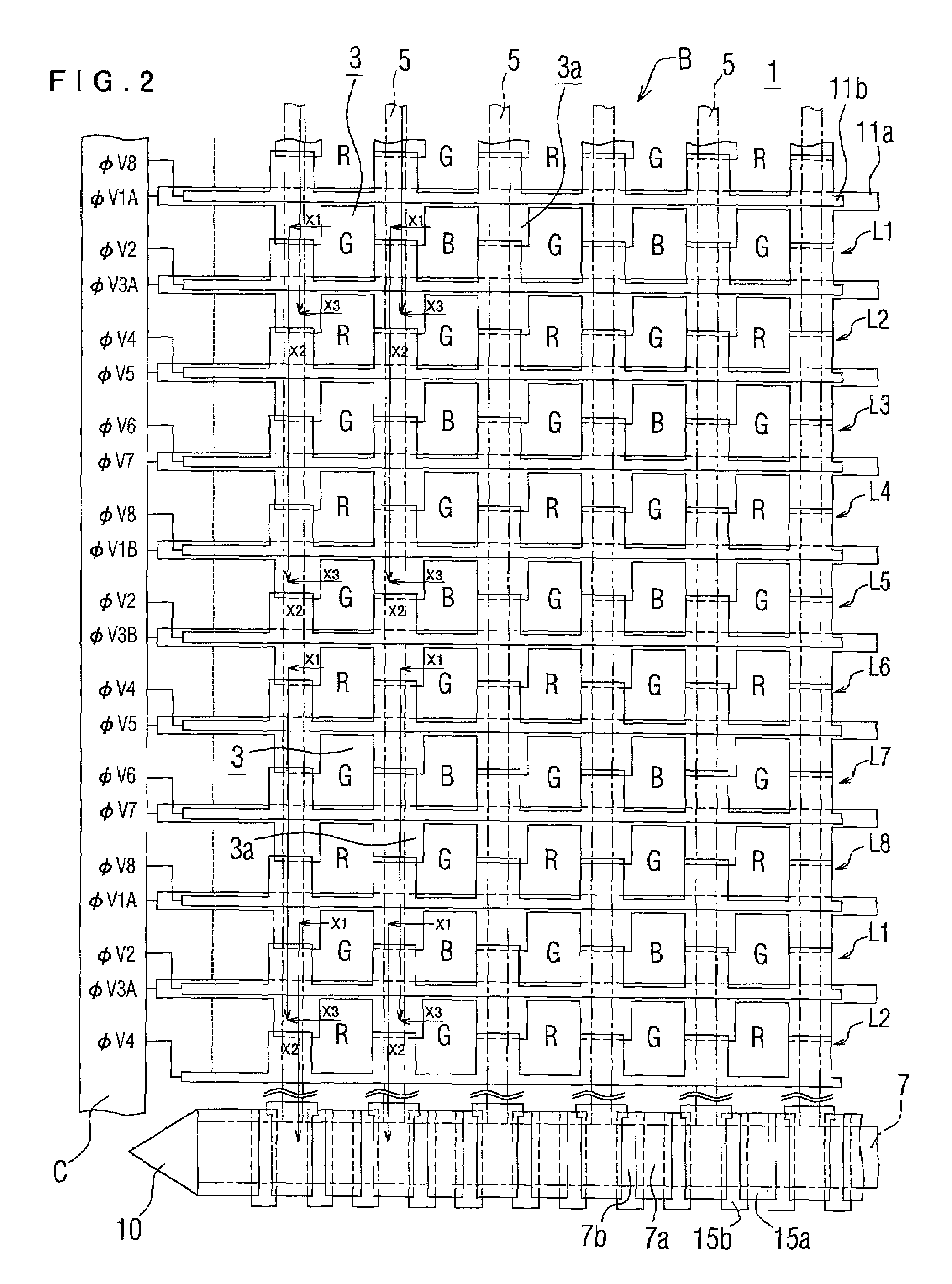 Thin-out drive method for CCD image sensor