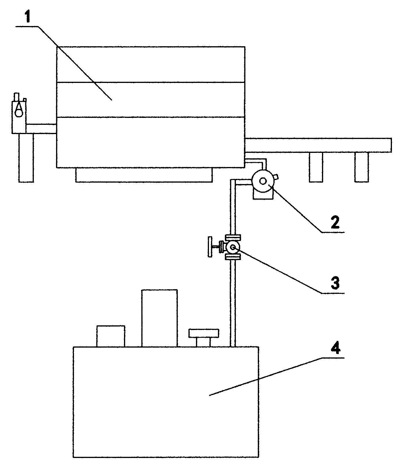 Combustion apparatus for aluminium section long bar hot shearing furnace