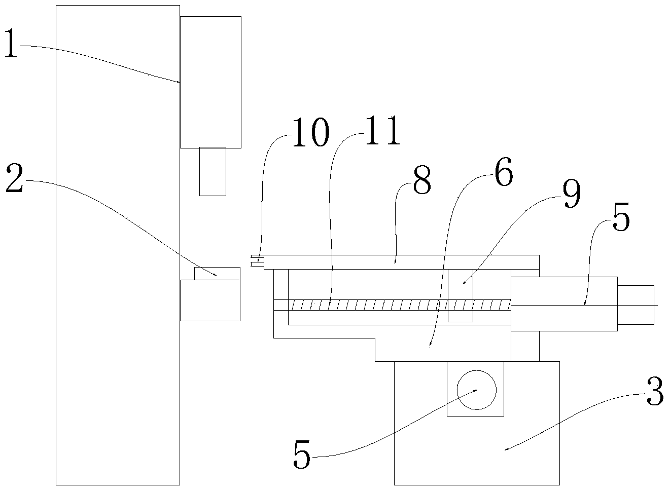 Stamping device of ventilation plate