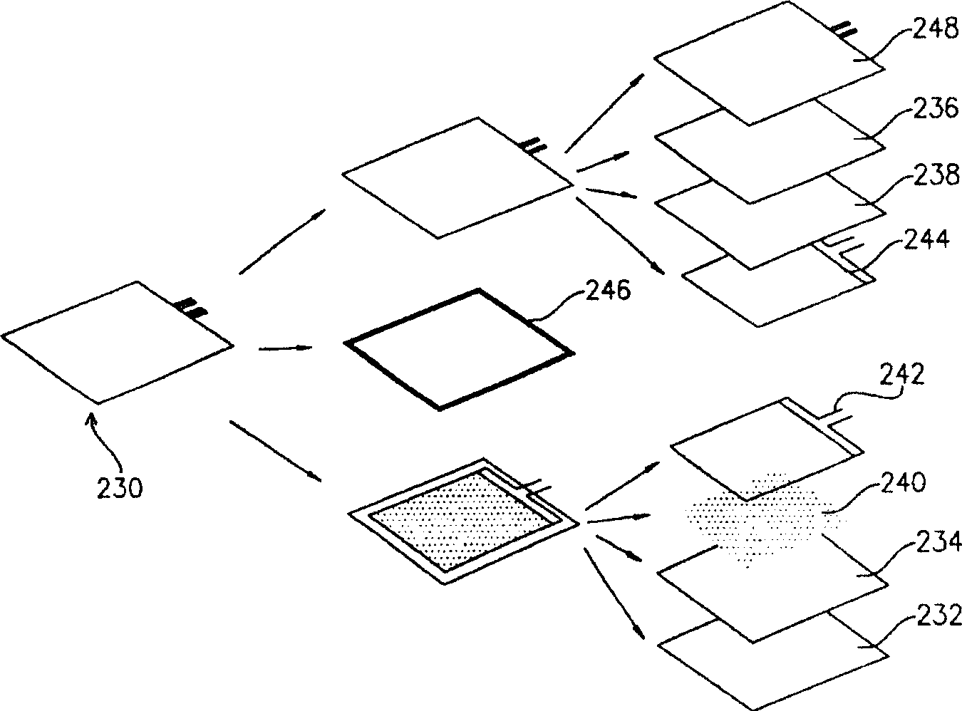 Contact-controlling LCD device
