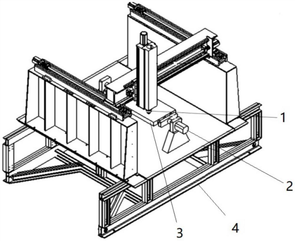 Continuous fiber composite material additive manufacturing Z-direction reinforcing method and manufacturing equipment