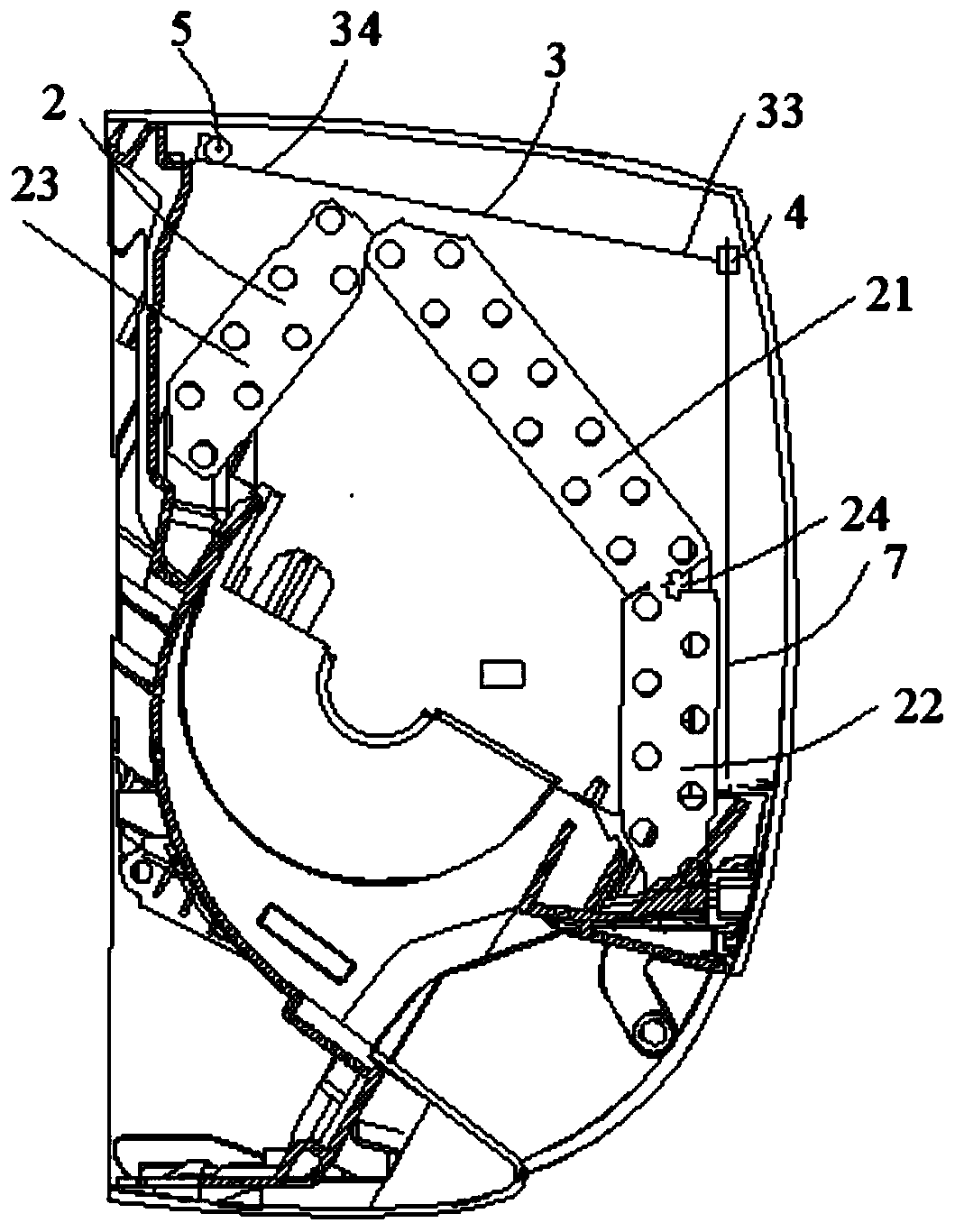 Structure for automatically cleaning filter screen of air conditioner, and air conditioner