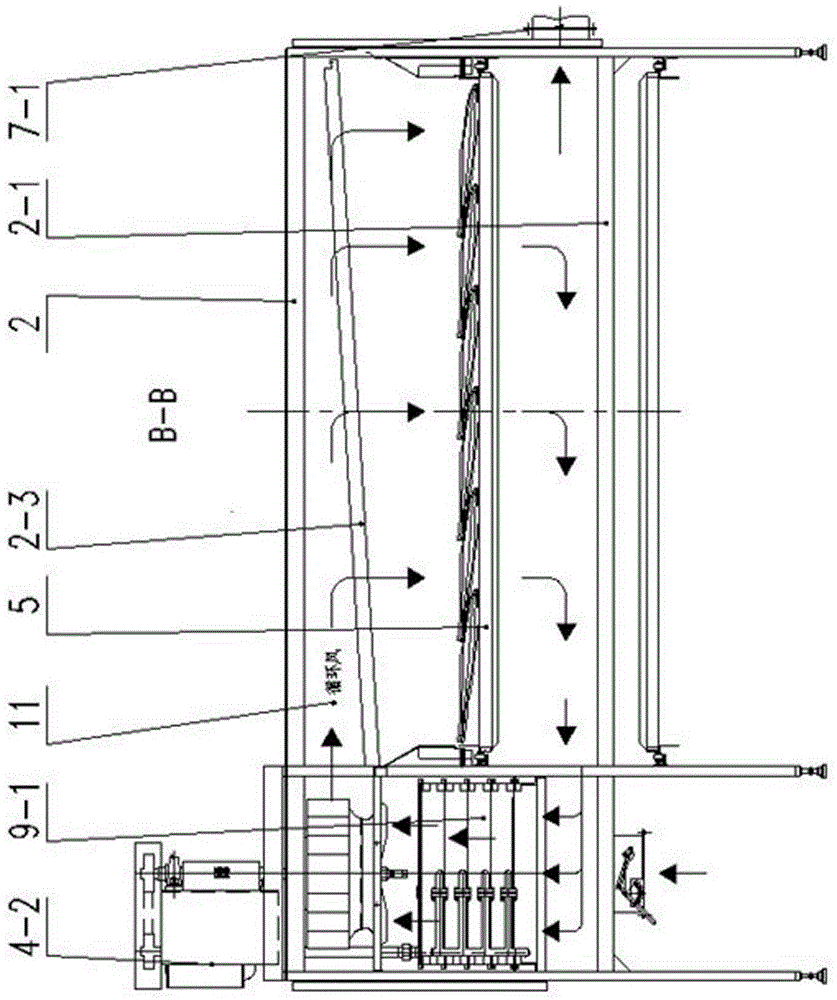 Tunnel-type hot-air tobacco-leaf-conditioning process and device used in process