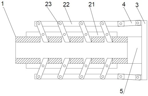 A grouting sleeve processing device