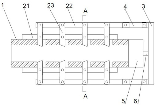 A grouting sleeve processing device