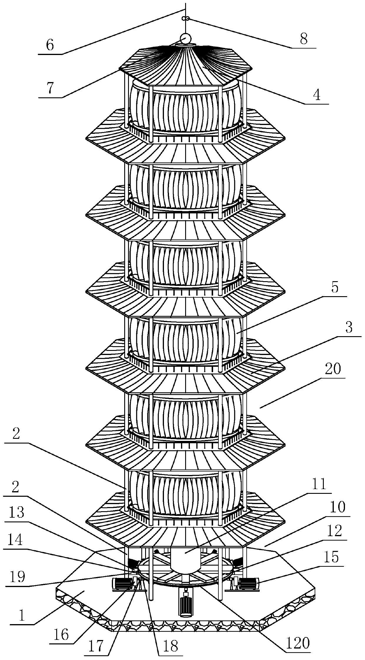 Fan main shaft and vertical axis wind turbine