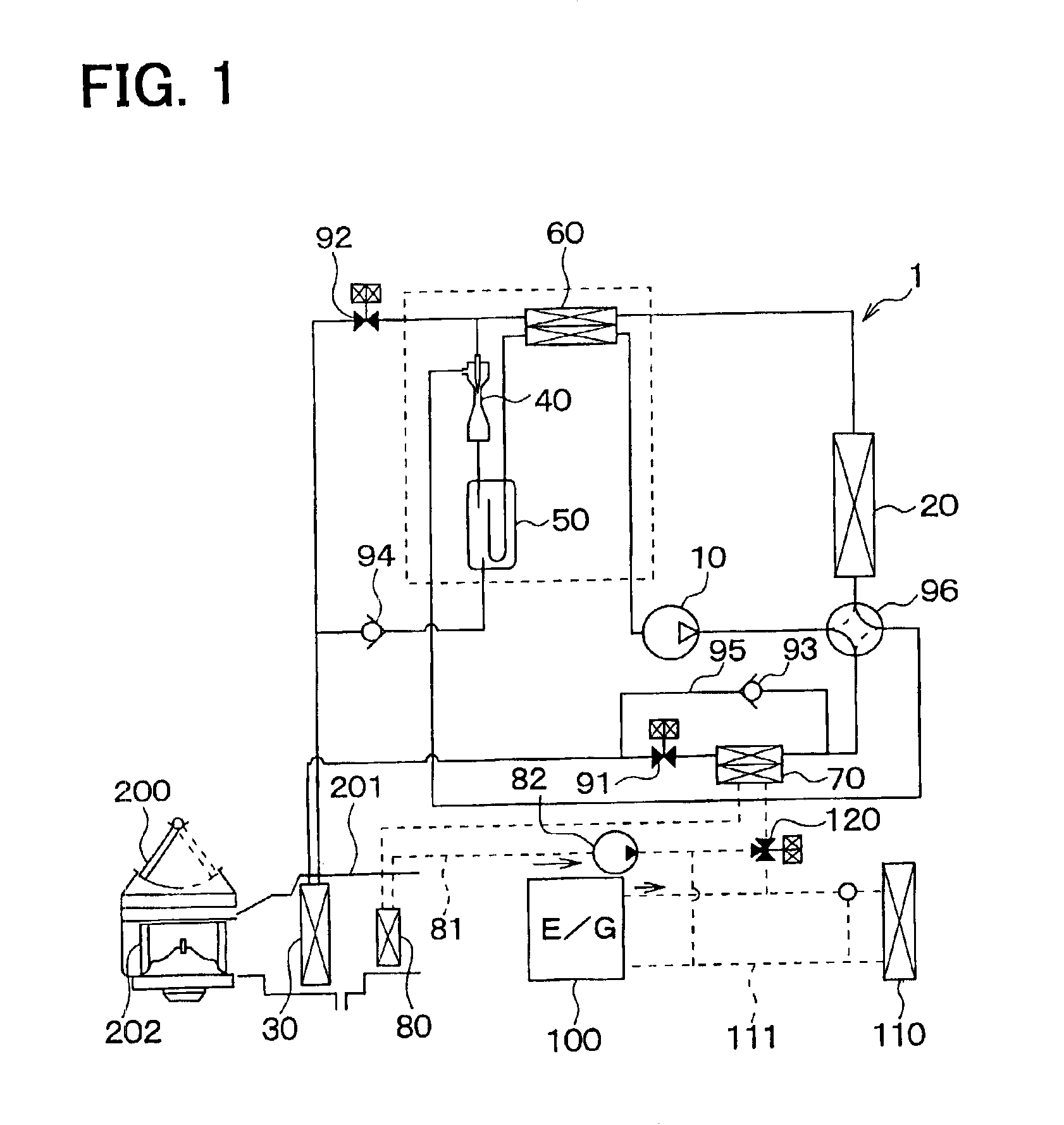 Vehicle air conditioner with ejector refrigerant cycle