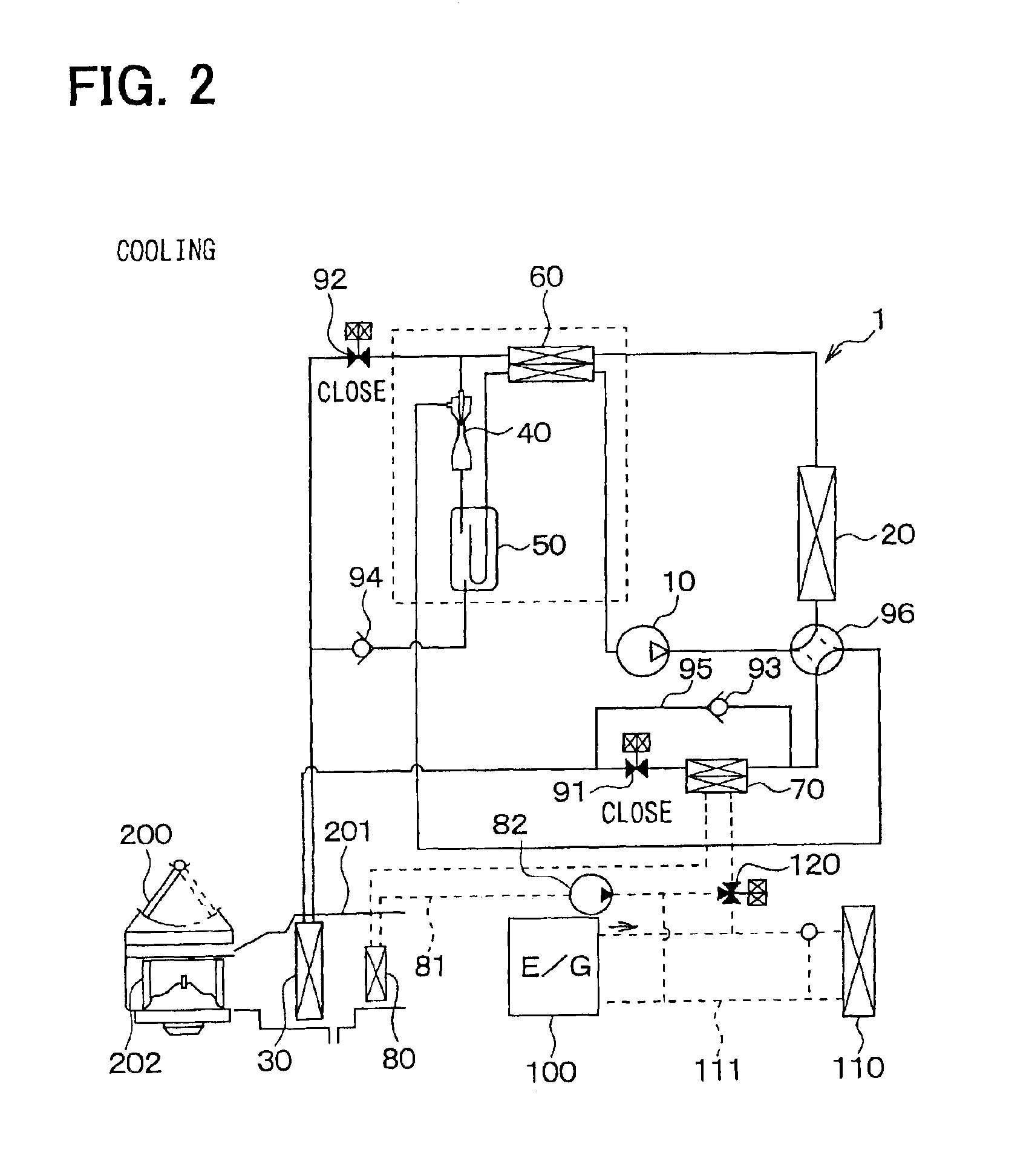 Vehicle air conditioner with ejector refrigerant cycle