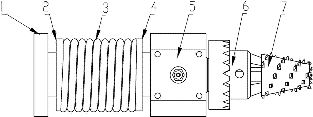 A drilling and milling tool device for wall grooving