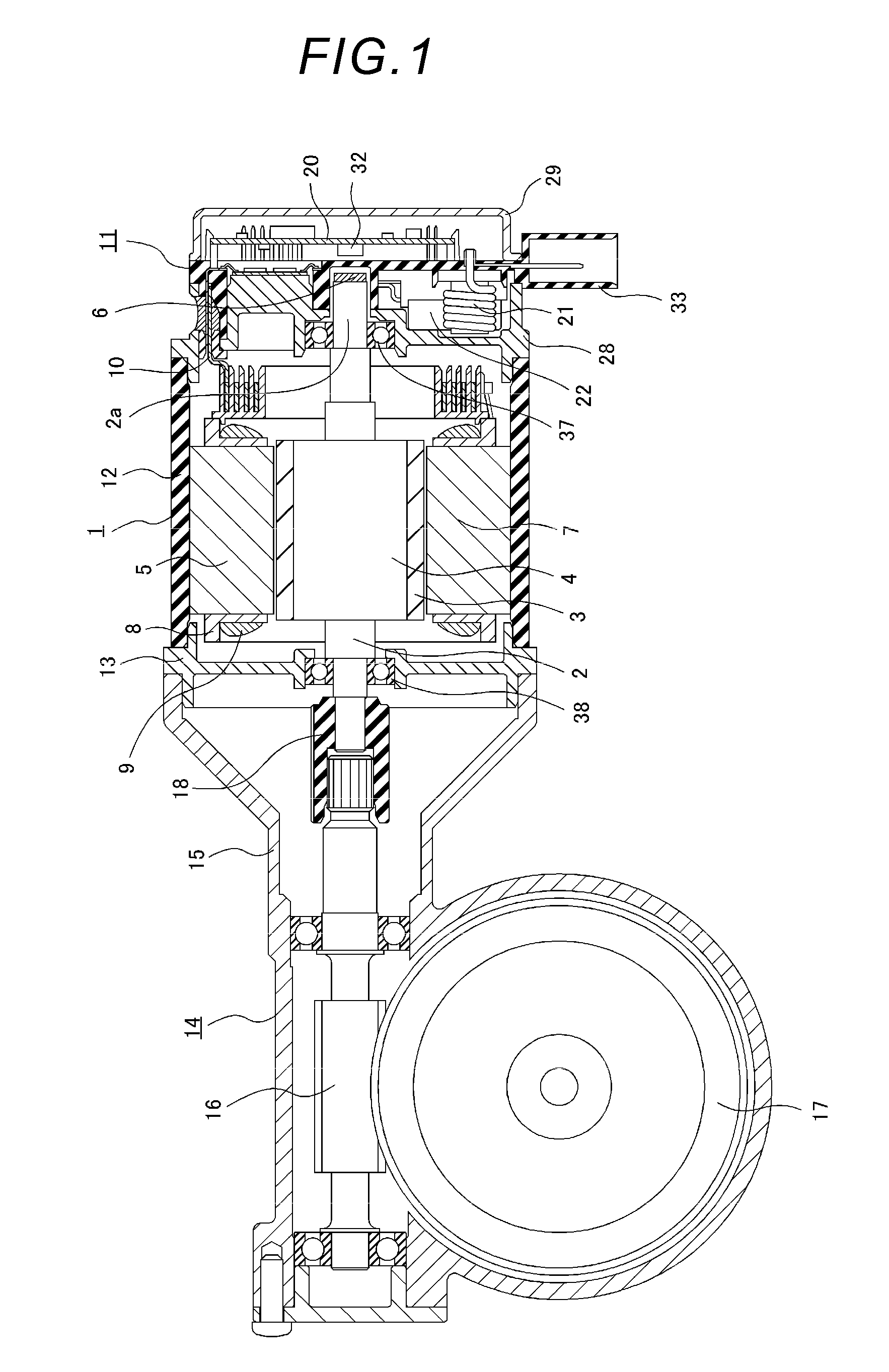 Electric driving device and electric power steering apparatus equipped with the same