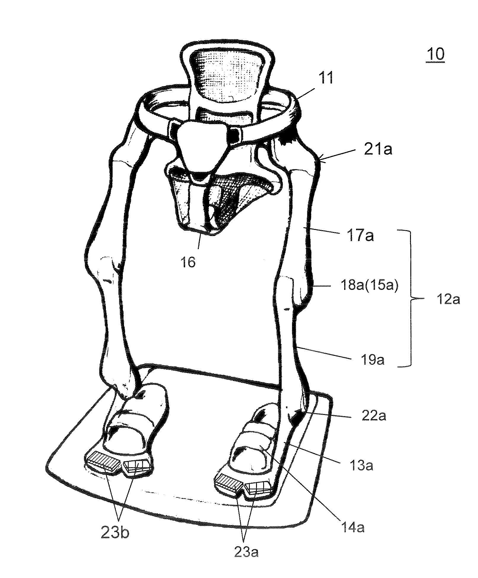 Working posture holding device