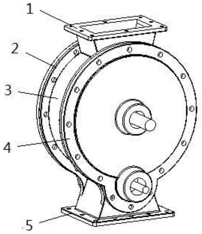 Mutual scraping cycloid wheel feeding device
