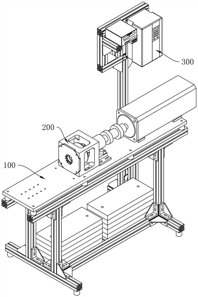 Motor testing device and testing method