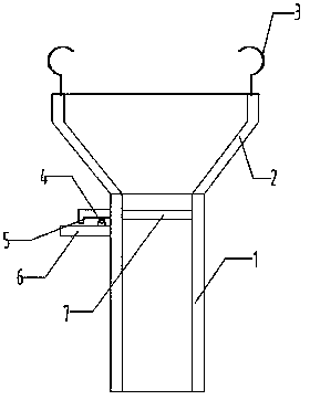 Hanging type coop dung guide mechanism