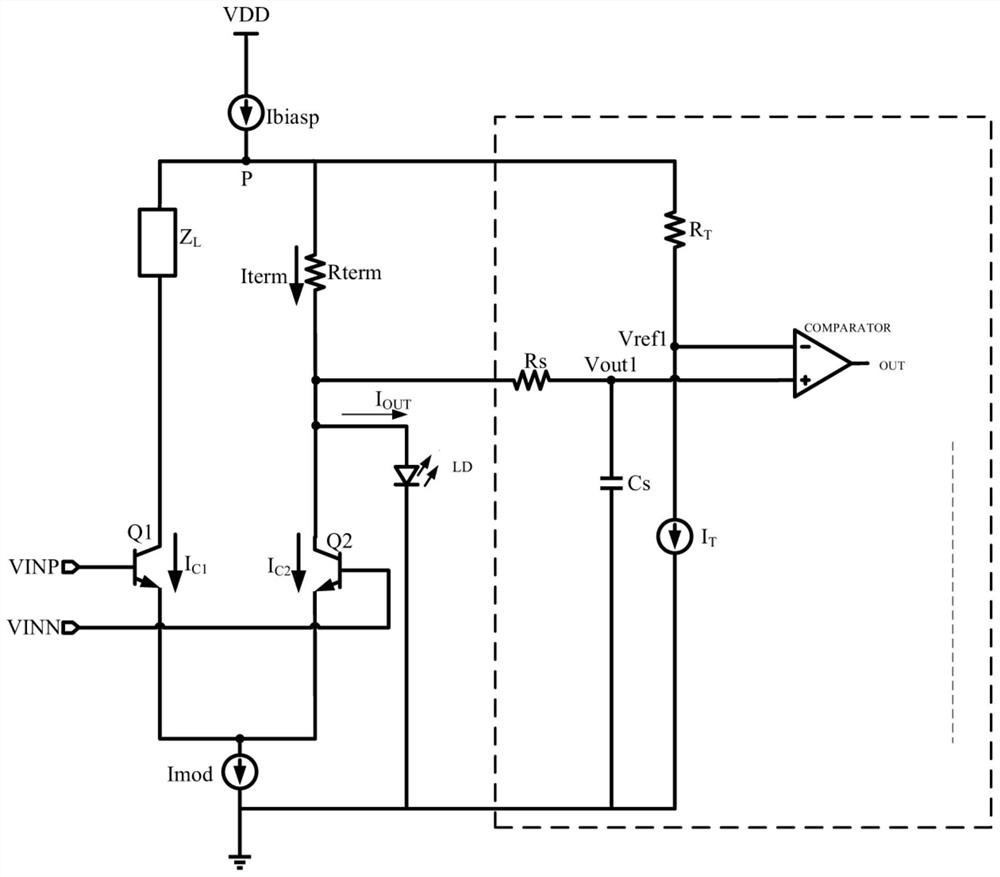 Laser-driven open circuit detection circuit