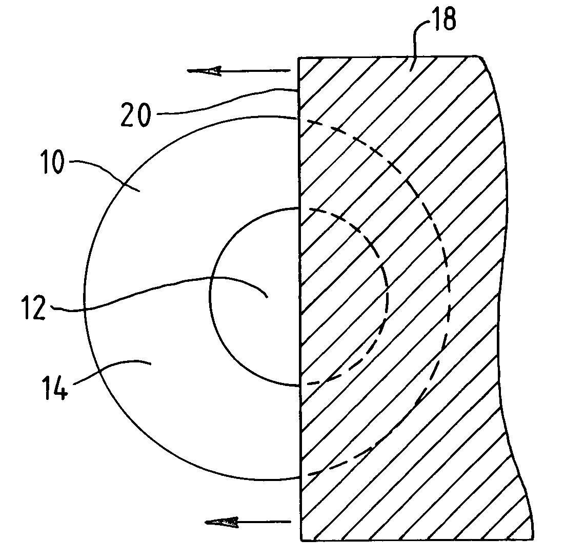 Method and apparatus for correcting off-center laser ablations in refractive surgery