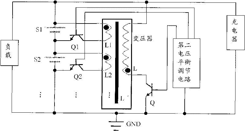 Voltage balancing device and method of battery system, and electric equipment