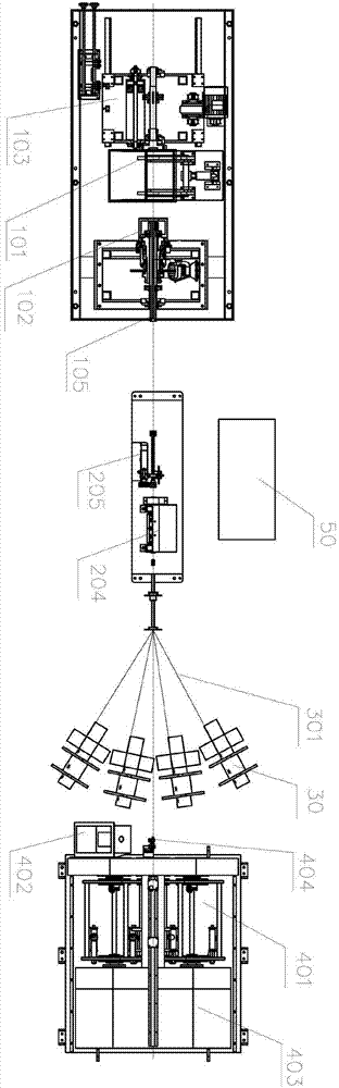 Single-stranding unit with return combustion and automatic tension system