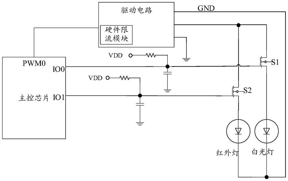 Light supplement driving control circuit and method and network camera