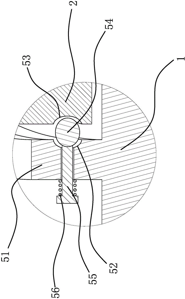 A resistance adjustment structure on a leather softening machine