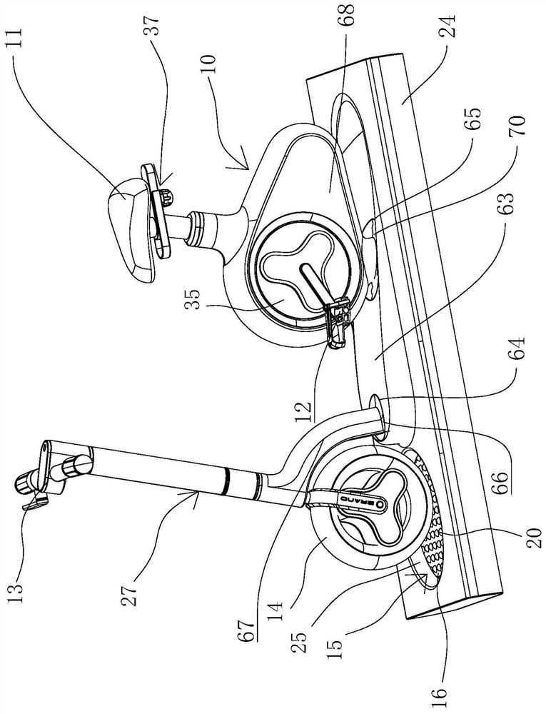 Simulation riding device and VR simulation riding device