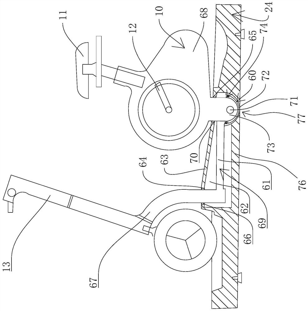 Simulation riding device and VR simulation riding device