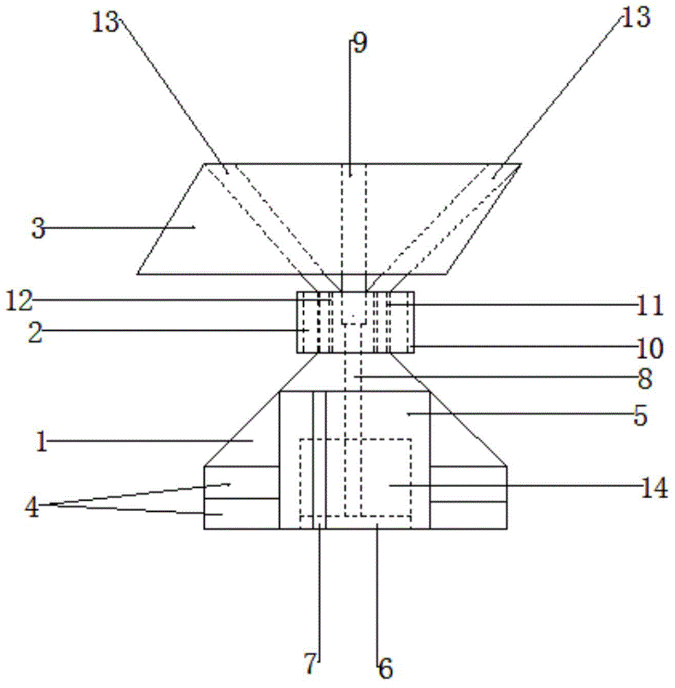 Containing and lighting device for office work